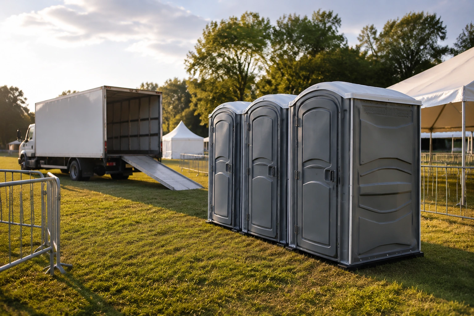 Portable restroom rental planning for Magnolia, DE